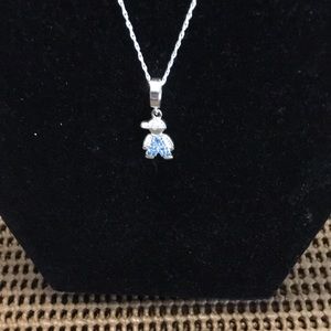 Sterling Silver Boy Pendant Necklace